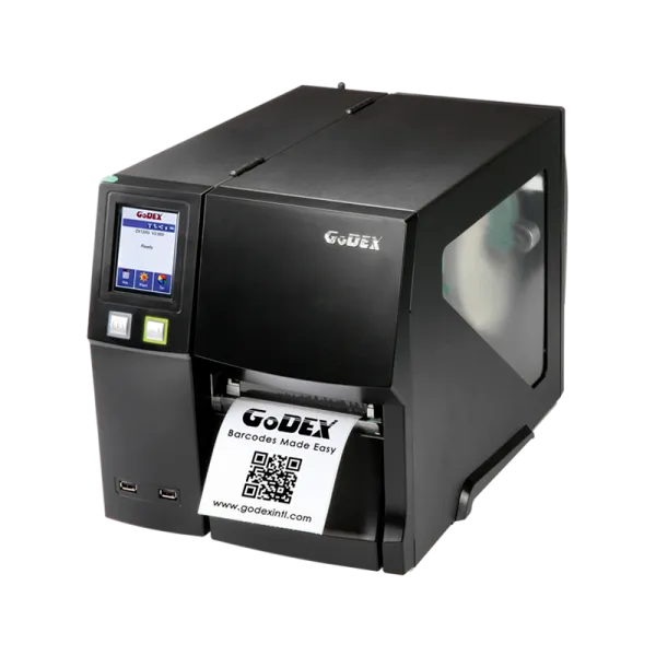 Impresora de etiquetas Godex ZX1200i con pantalla táctil y múltiples interfaces